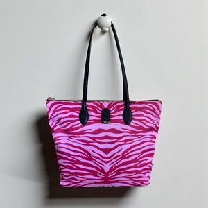 FURLA NWT Pink Zebra Print Tote – Bold Designer Shoulder Bag Statement Piece ✨